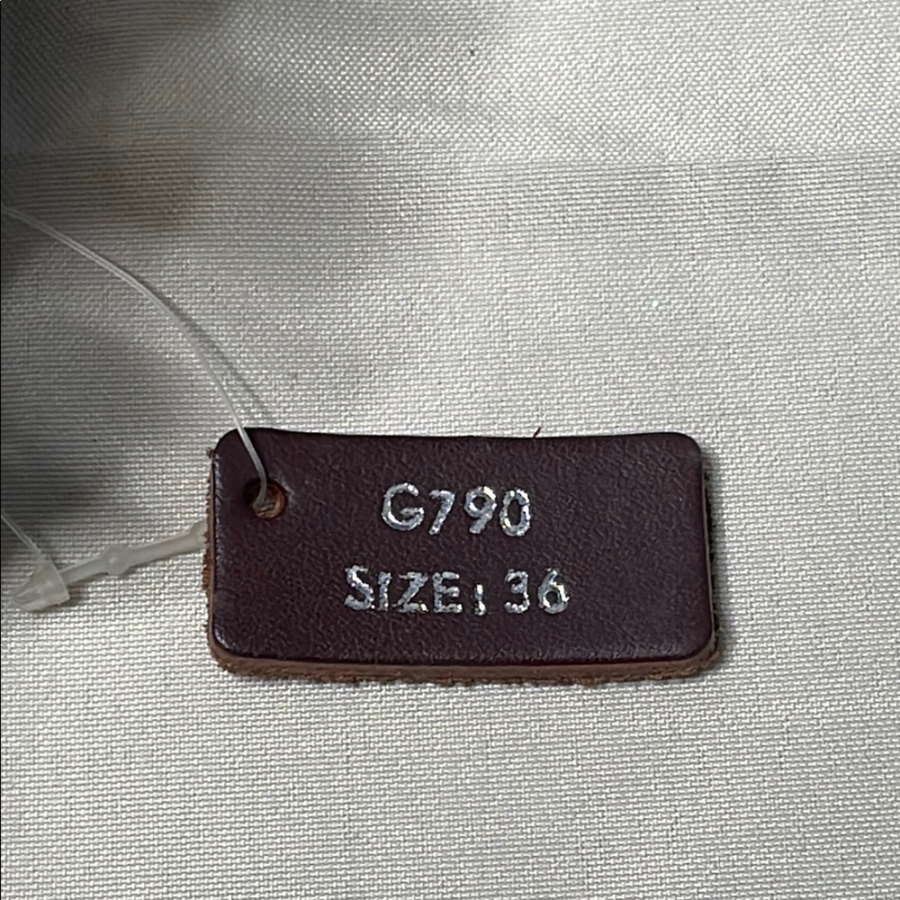 NEW Brown Italian Leather Belt with Silver Buckle - Picture 6 of 7